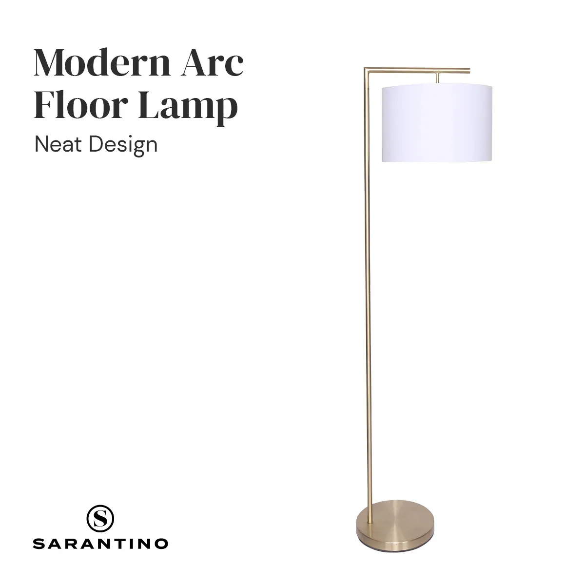 Sarantino 90-Degree Modern Arc Floor Lamp Price