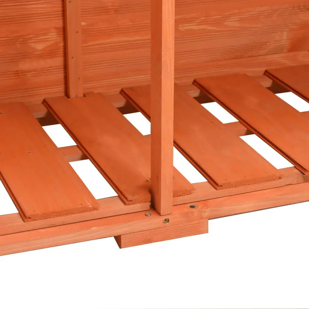 Garden Storage Shed 128x42x91 cm Wood Price