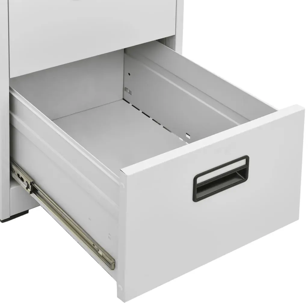 Filing Cabinet Light Grey 46x62x102.5 cm Steel Price