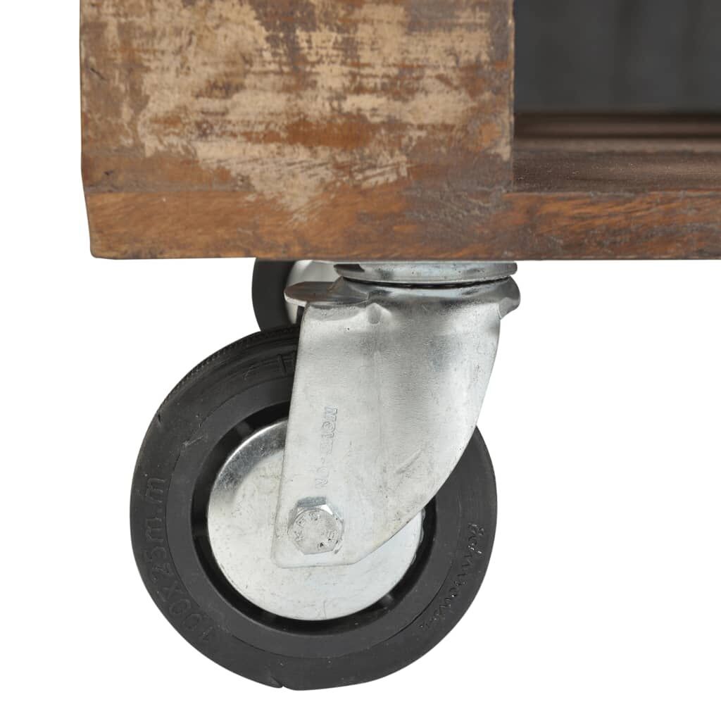 Coffee Table with 4 Wheels Reclaimed Wood Price