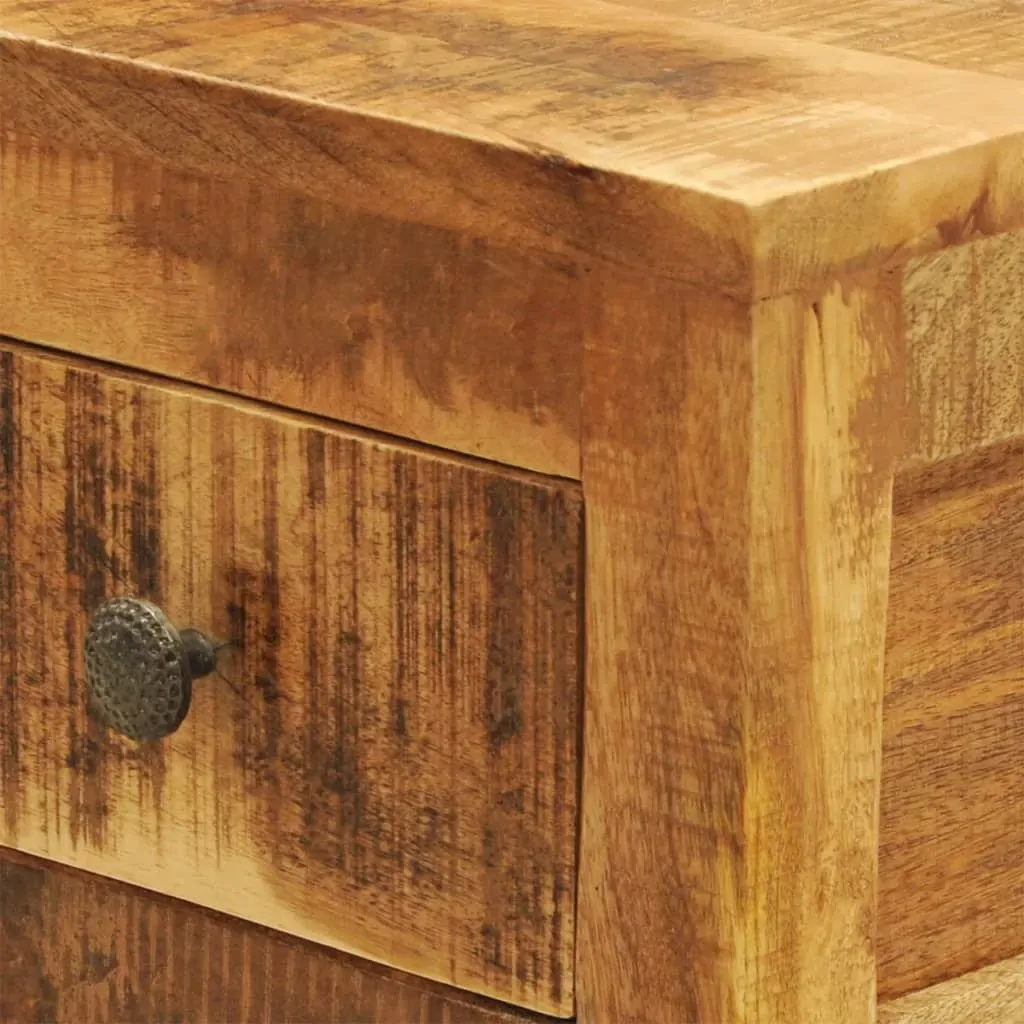 Nightstand with 1 Drawer Solid Mango Wood Price