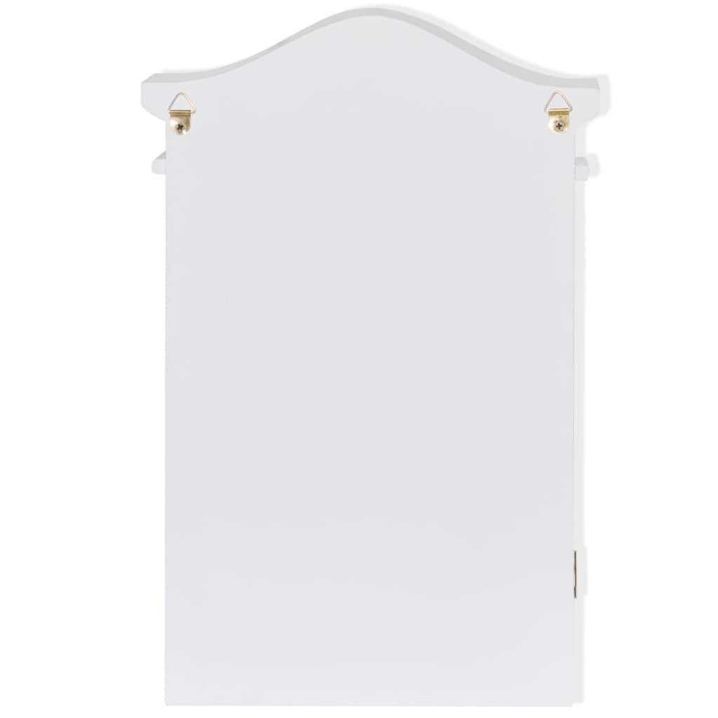 Key Cabinet with Photo Frame White Price