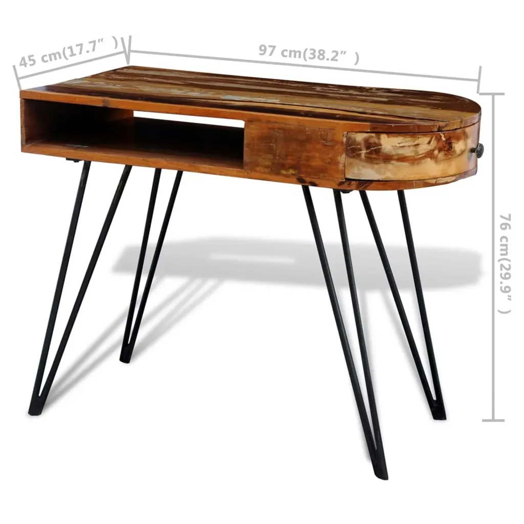 Desk Reclaimed Solid Wood with Iron Legs Price