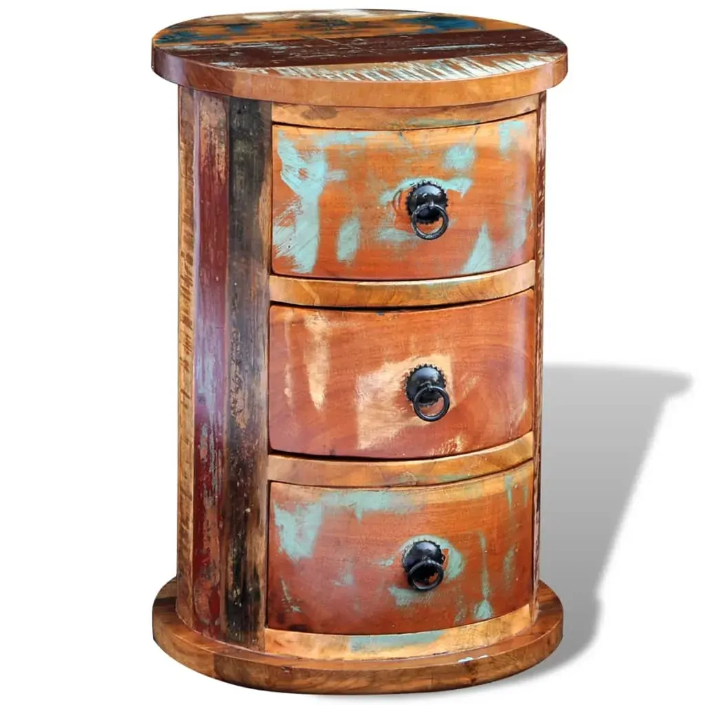 Reclaimed Cabinet with 3 Drawers Solid Wood Price