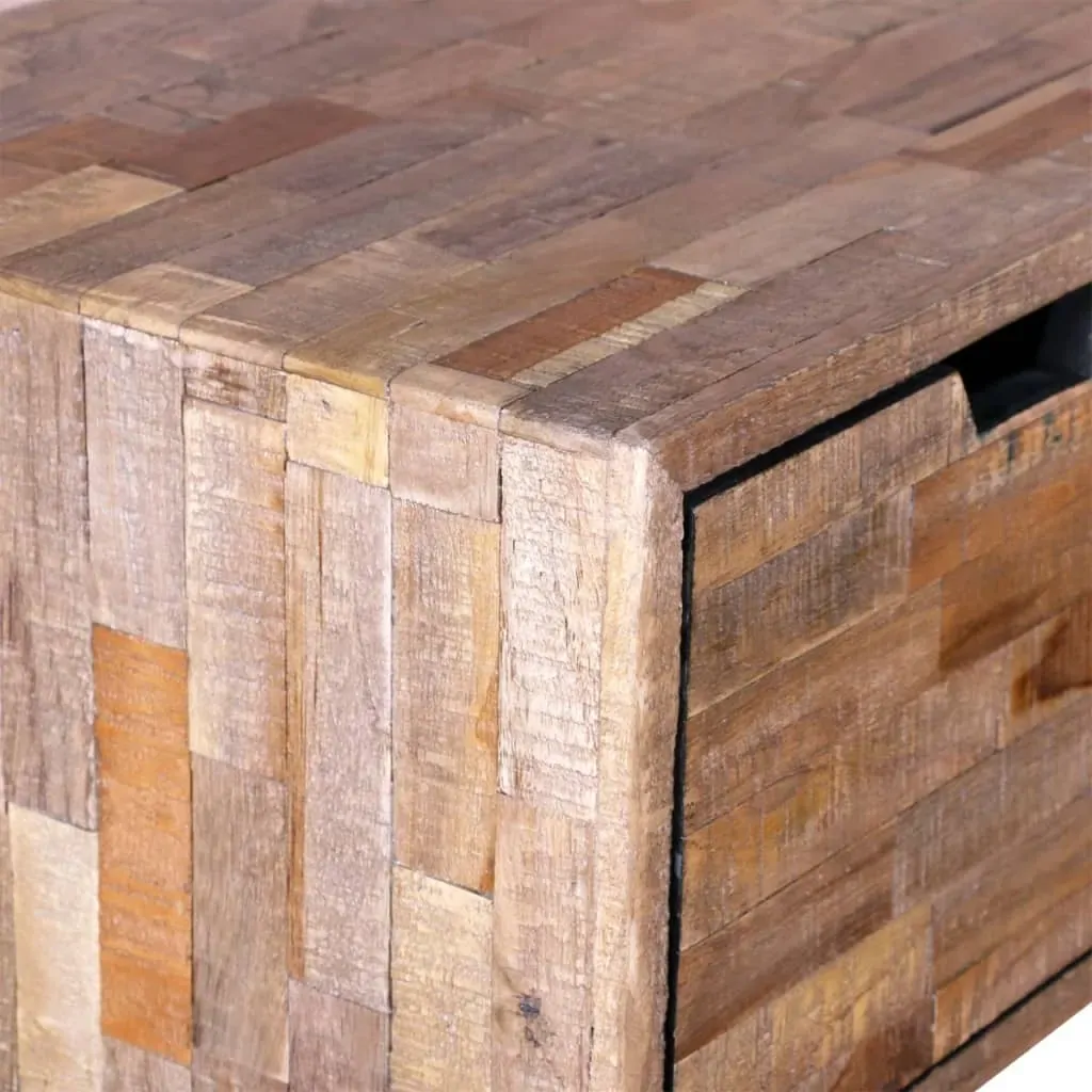 Console Table with 3 Drawers Reclaimed Teak Wood Price