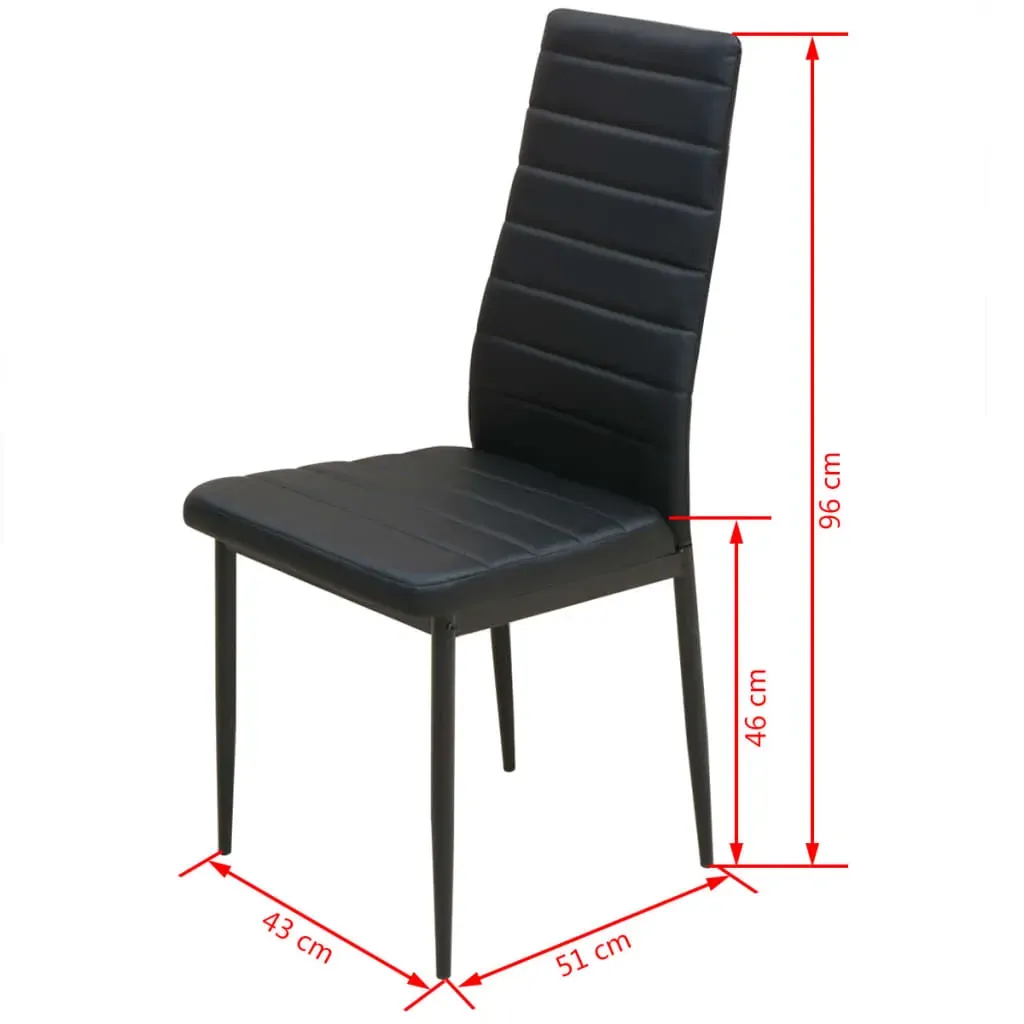 Five Piece Dining Table and Chair Set Black Price