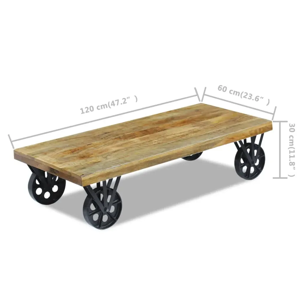 Coffee Table Mango Wood 120x60x30 cm Price