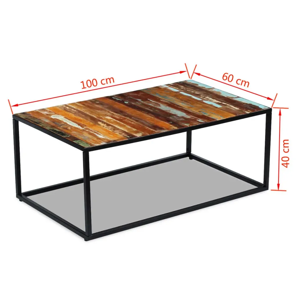 Coffee Table Solid Reclaimed Wood 100x60x40 cm Price