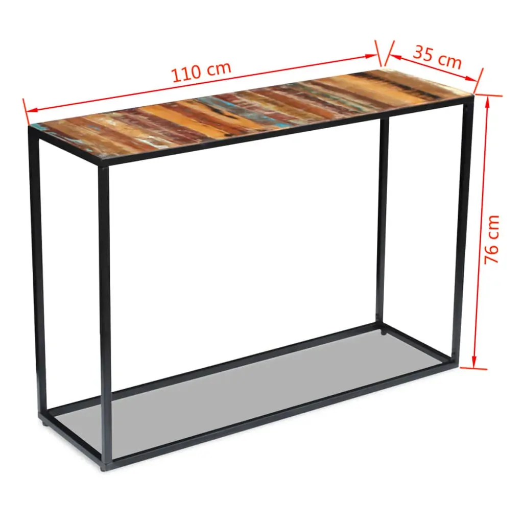 Console Table Solid Reclaimed Wood 110x35x76 cm Price