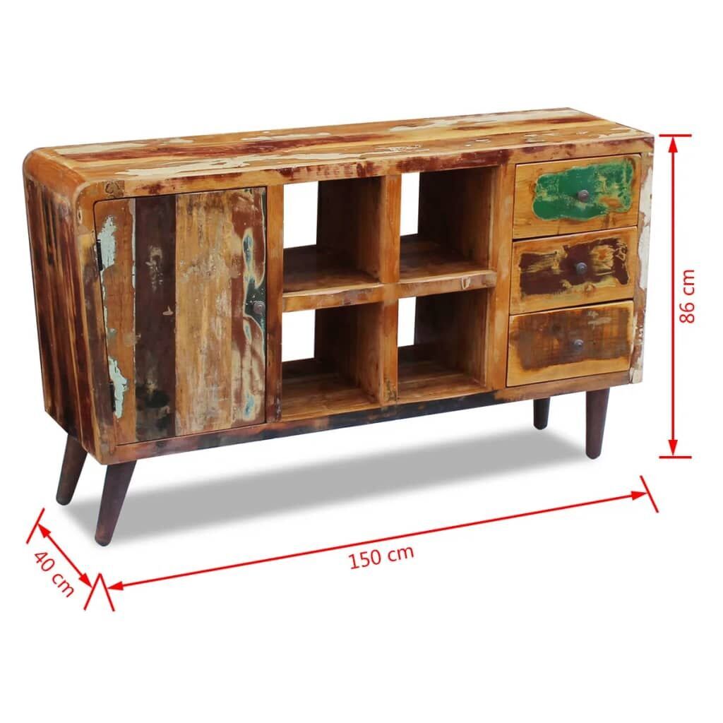 Sideboard Solid Reclaimed Wood 150x40x86 cm Price
