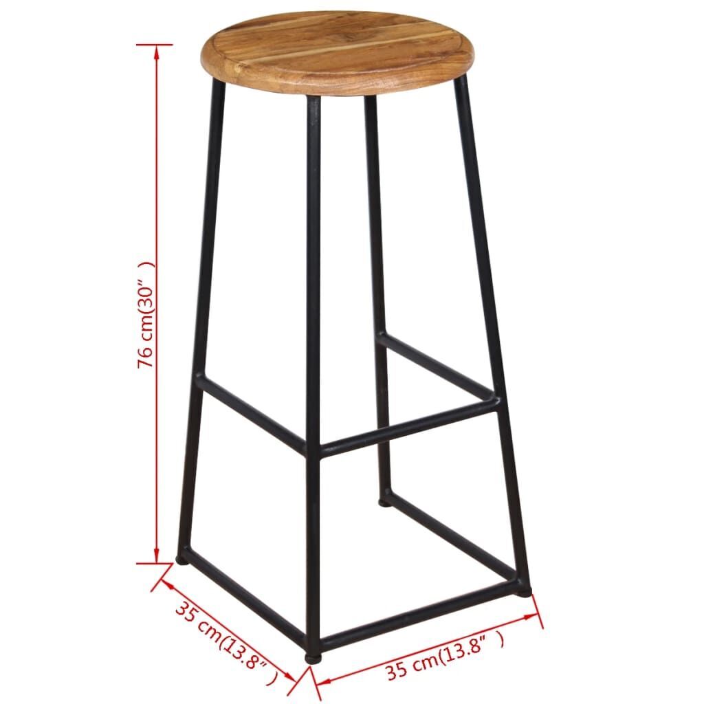 Bar Stools 2 pcs Solid Teak Wood Price