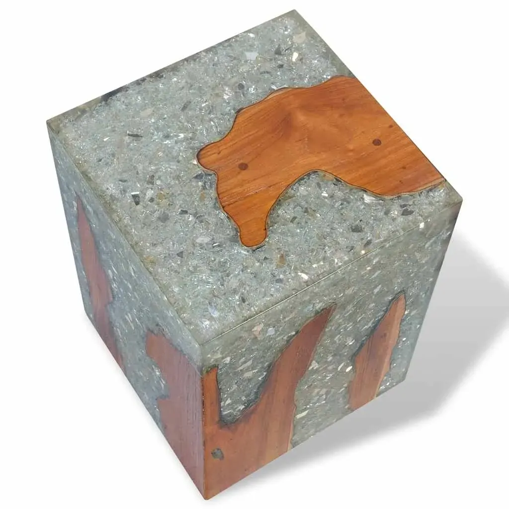 Stool Solid Teak Wood and Resin Price