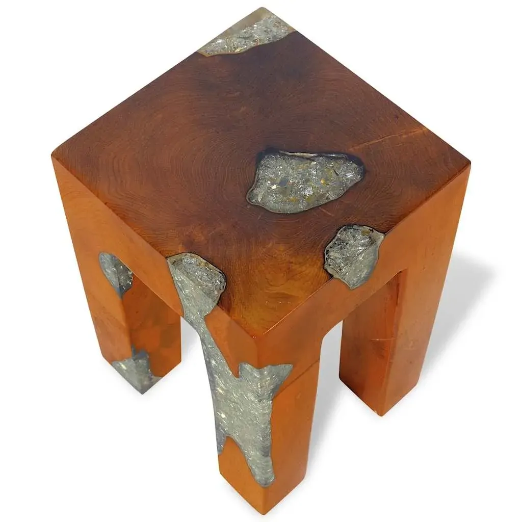 Stool Solid Teak Wood and Resin Price