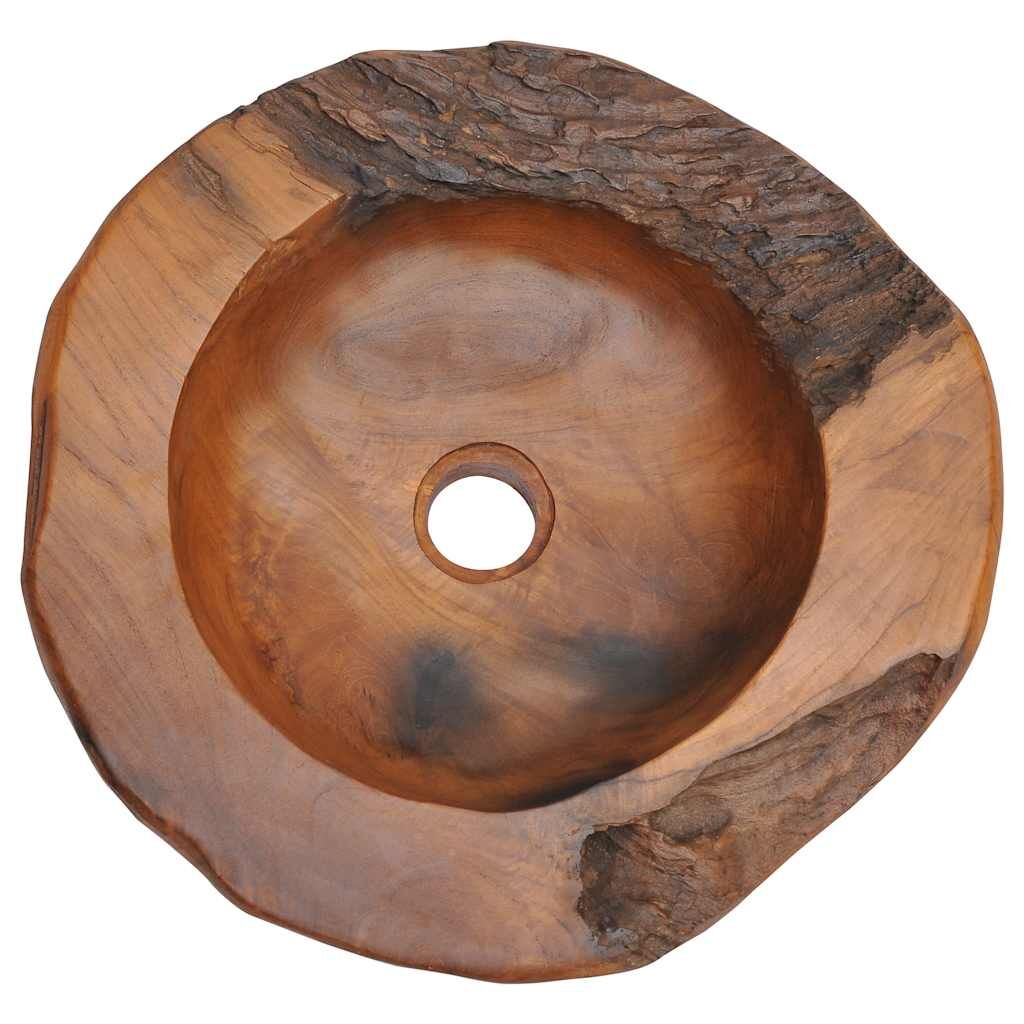 Basin Solid Teak 45 cm Price