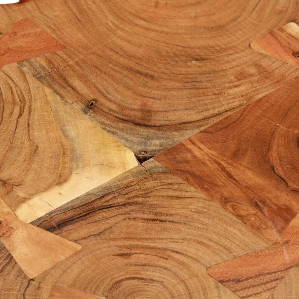 Log Coffee Table Solid Acacia Wood (55-60)x40 cm Price