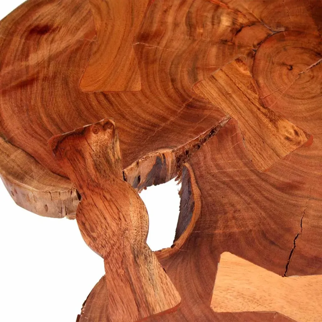 Log Coffee Table Solid Acacia Wood (55-60)x40 cm Price