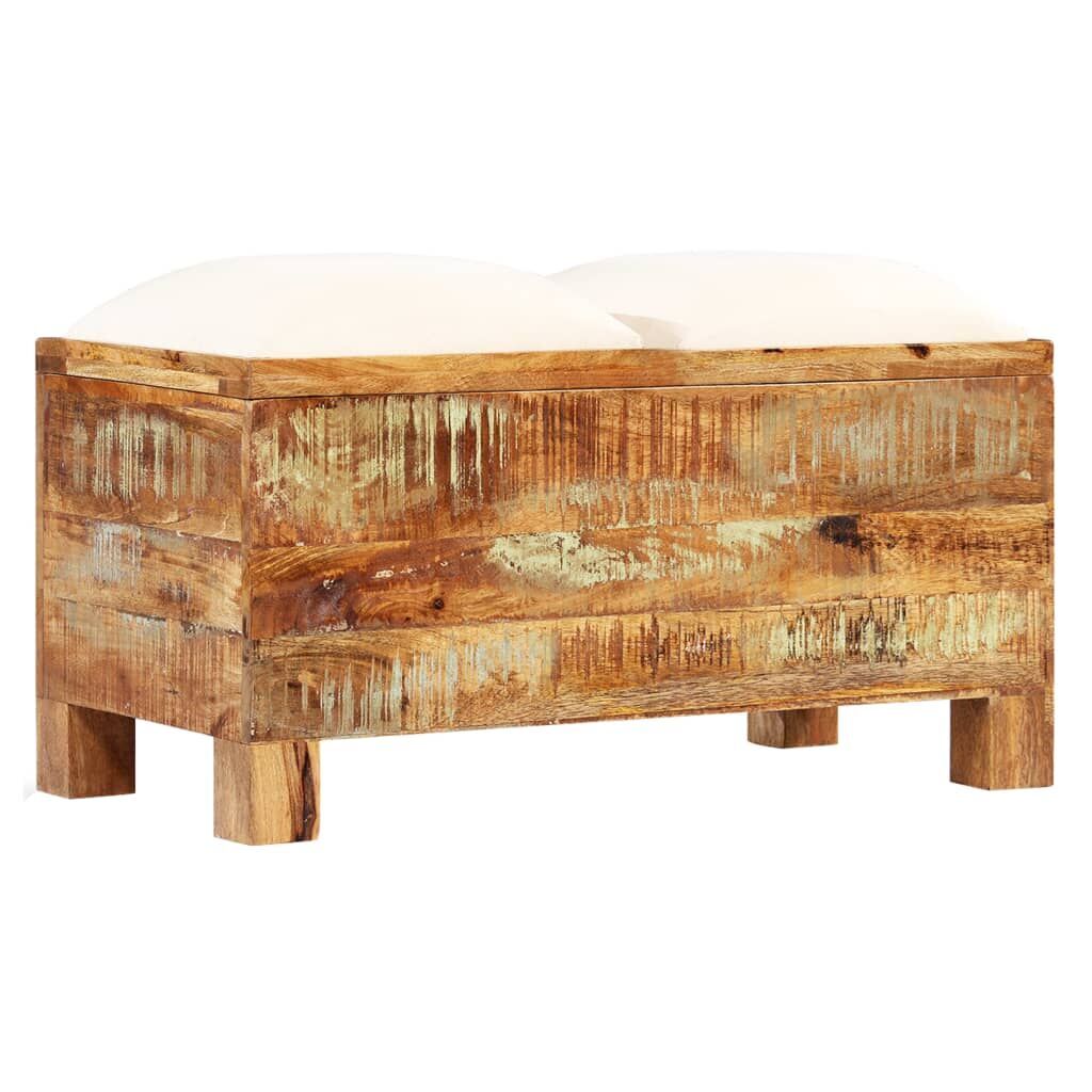 Storage Bench Solid Reclaimed Wood 80x40x40 cm Price