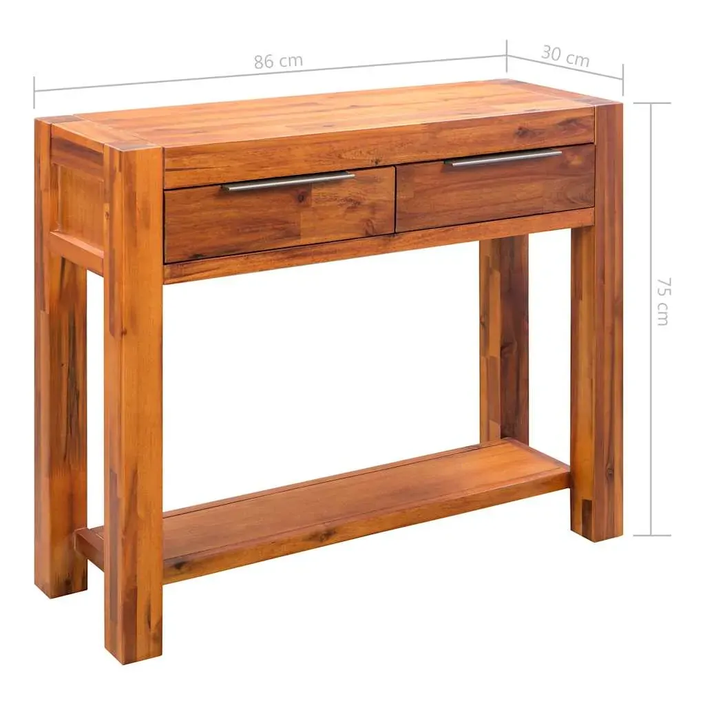Console Table Solid Acacia Wood 86x30x75 cm Price
