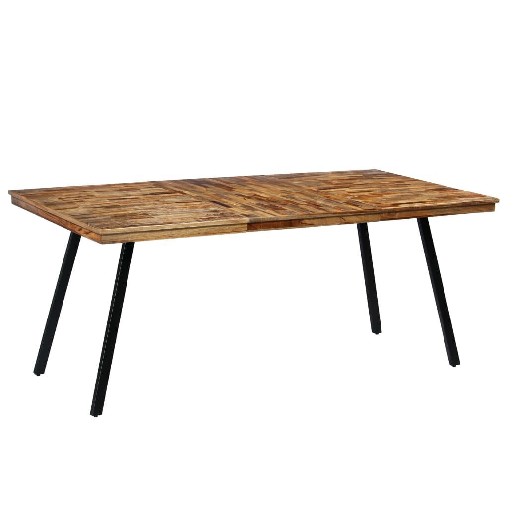 Dining Table Reclaimed Teak and Steel 180x90x76 cm Price