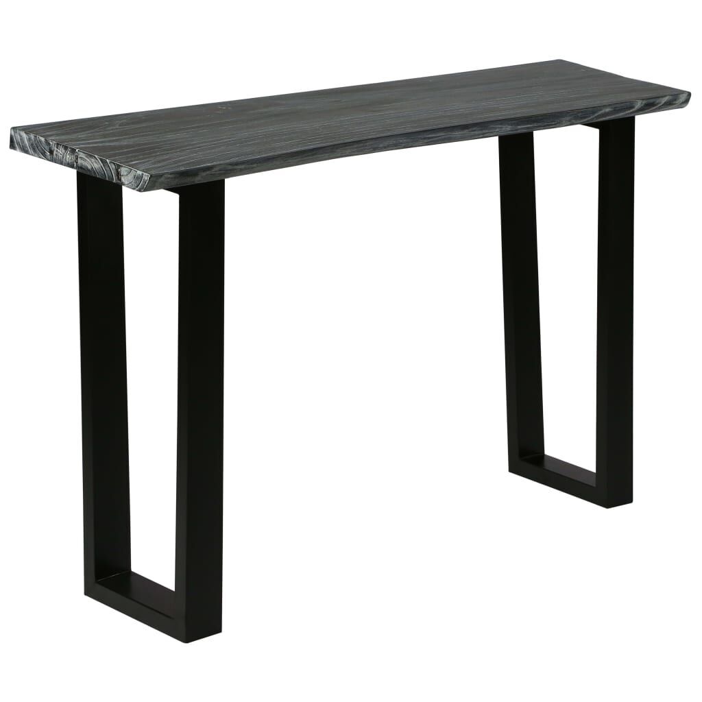 Console Table Solid Mindi Wood 110x35x75 cm Grey Price