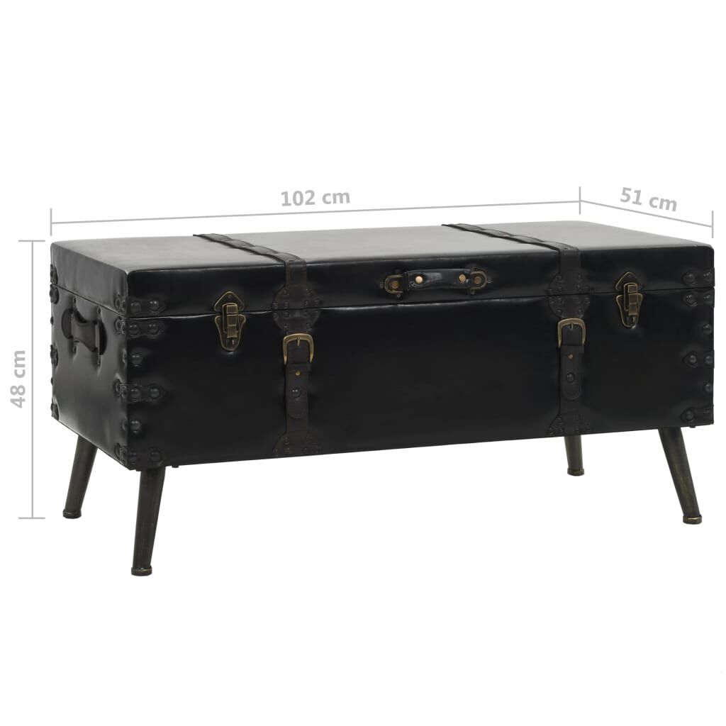 Coffee Table MDF and Steel 102x51x48 cm Price