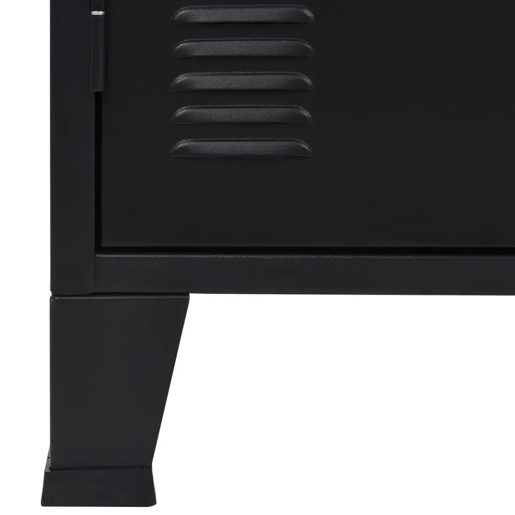 Sideboard Metal Industrial Style 120x35x70 cm Black Price