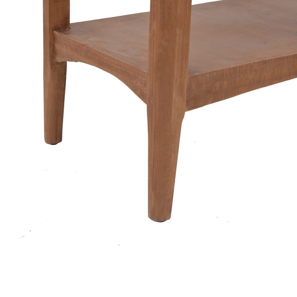 Console Table Solid Fir Wood 126x40x77.5 cm Brown Price