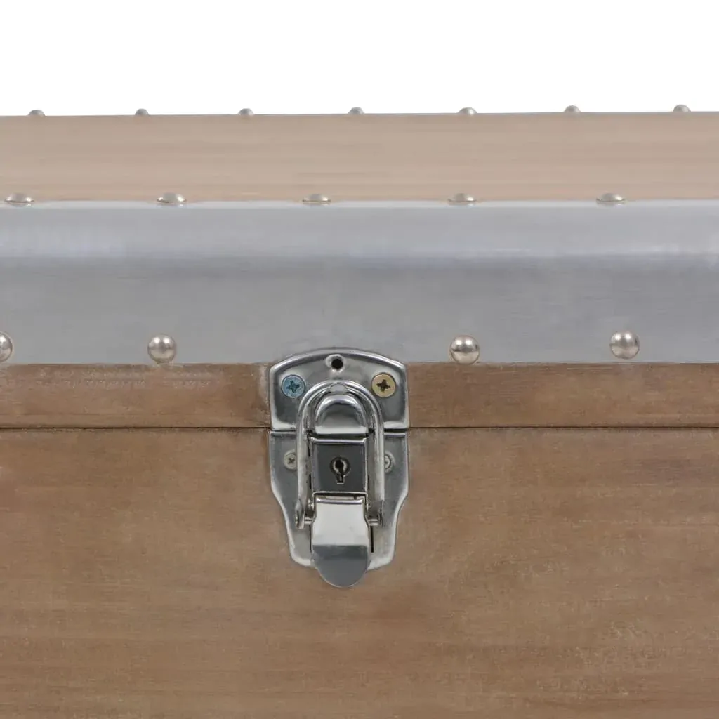 Storage Box Solid Fir Wood 91x52x40 cm Brown Price