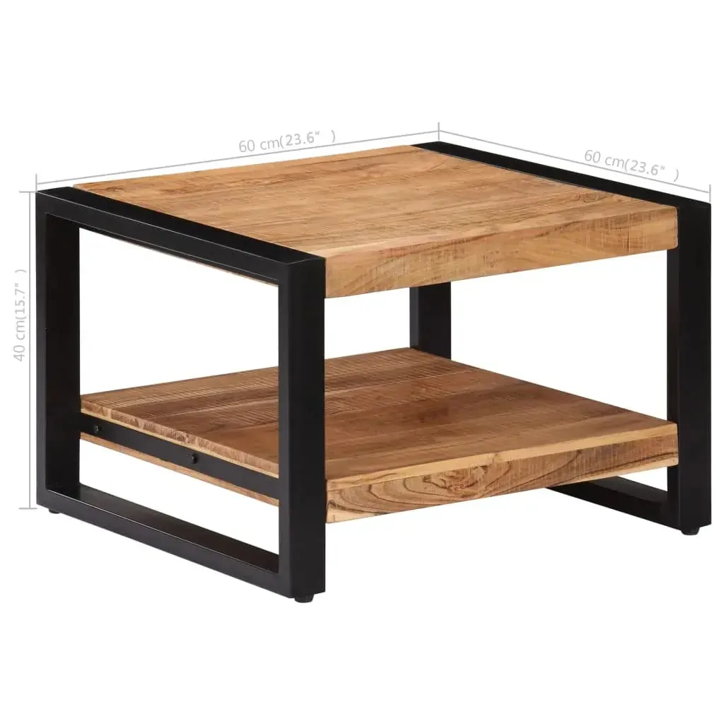 Coffee Table 60x60x40 cm Solid Acacia Wood Price