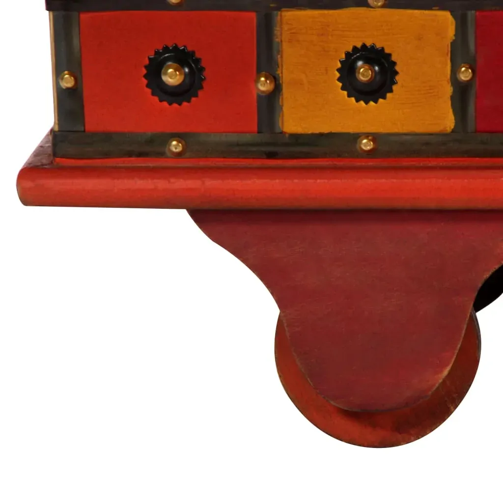 Storage Box Red 110x40x40 cm Solid Acacia Wood Price