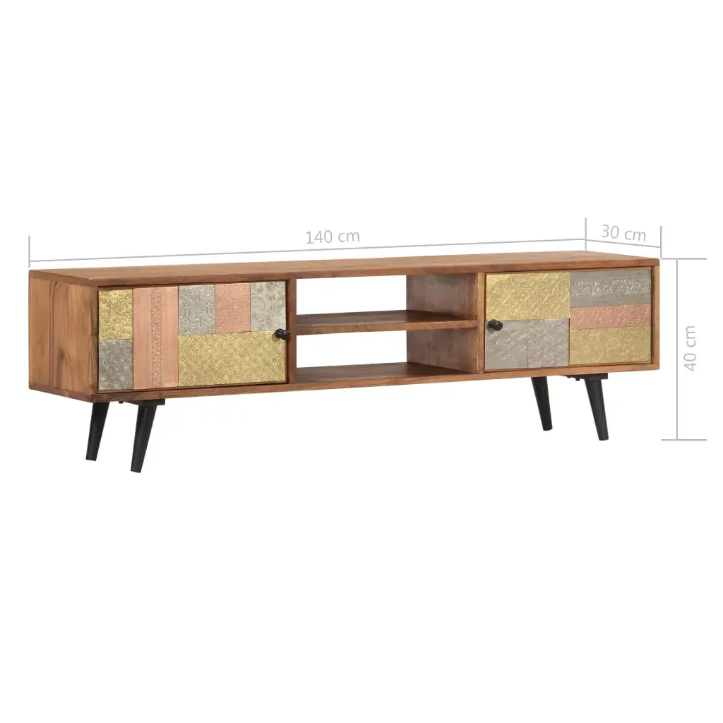 TV Cabinet 140x30x40 cm Solid Acacia Wood Price