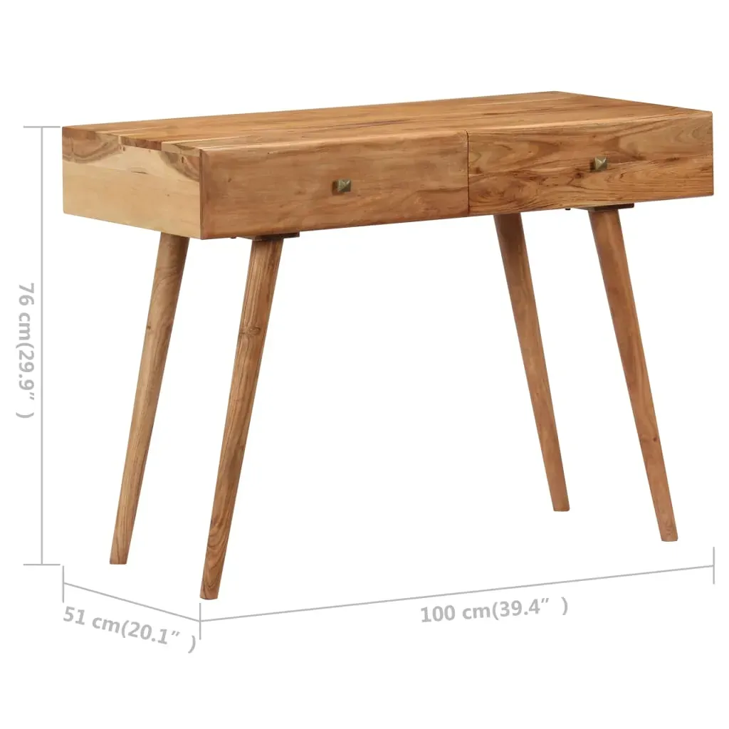 Desk 100x51x76 cm Solid Acacia Wood Price
