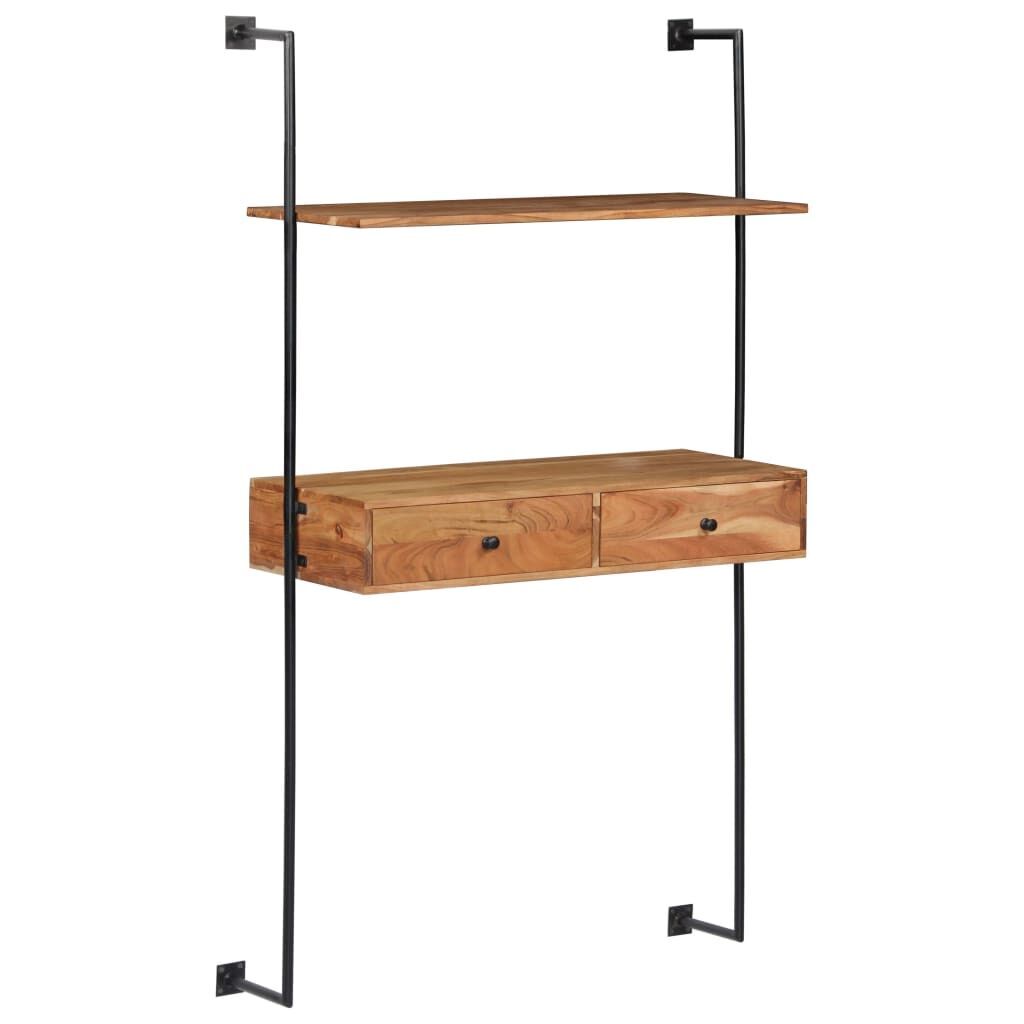 Wall Desk 90x40x170 cm Solid Acacia Wood Price
