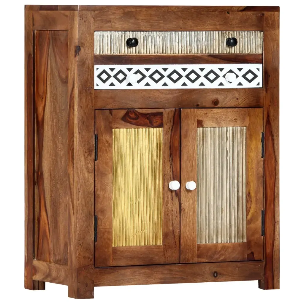 Side Cabinet 60x30x75 cm Solid Acacia Wood Price