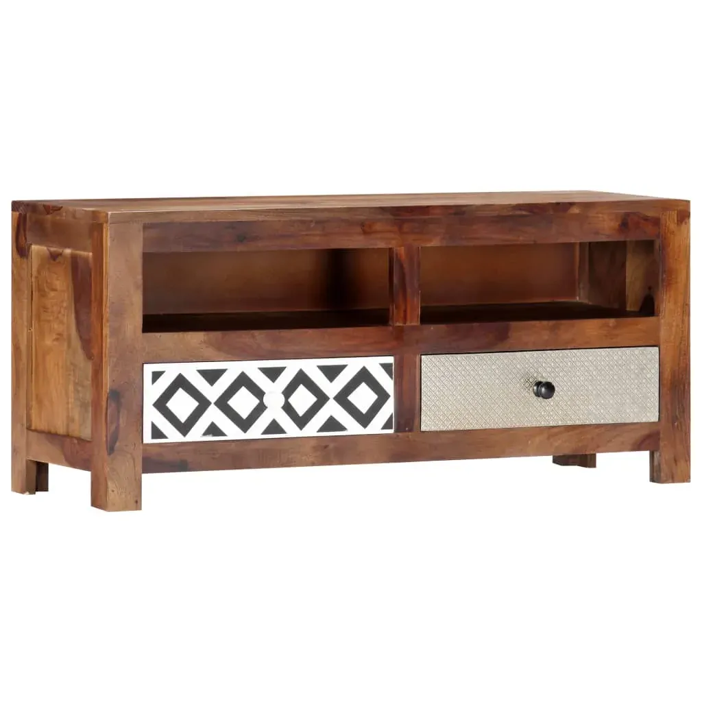 TV Cabinet 90x30x40 cm Solid Acacia Wood Price