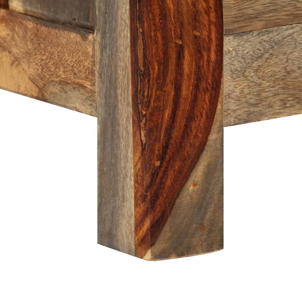 Sideboard Grey 100x30x50 cm Solid Acacia Wood Price