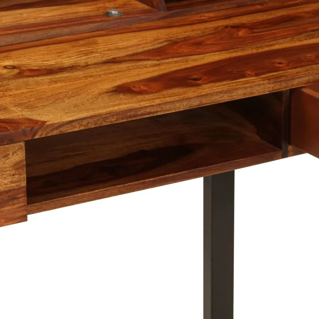 Desk 110x50x94 cm Solid Acacia Wood and Steel Price