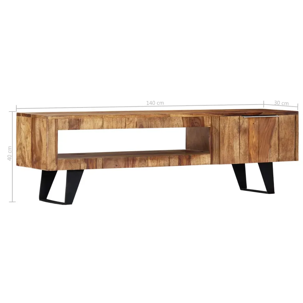 TV Cabinet 140x30x40 cm Solid Acacia Wood Price
