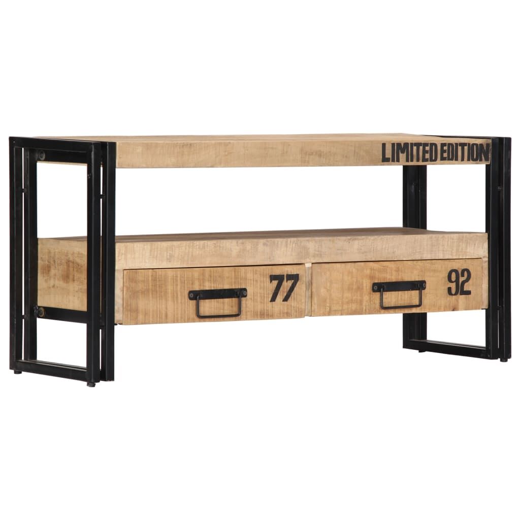 TV Cabinet 100x30x45 cm Solid Mango Wood Price
