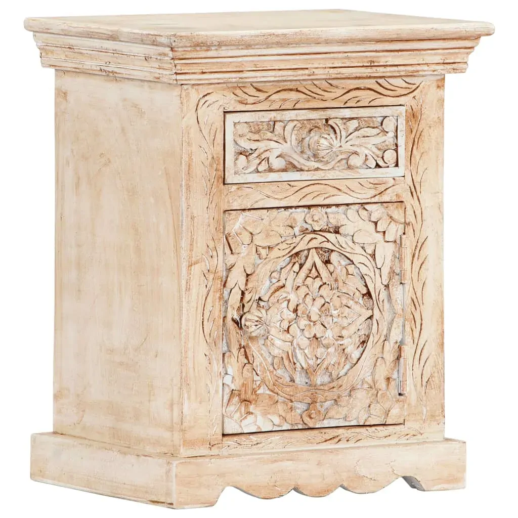 Bedside Cabinet 40x30x50 cm Solid Mango Wood Price