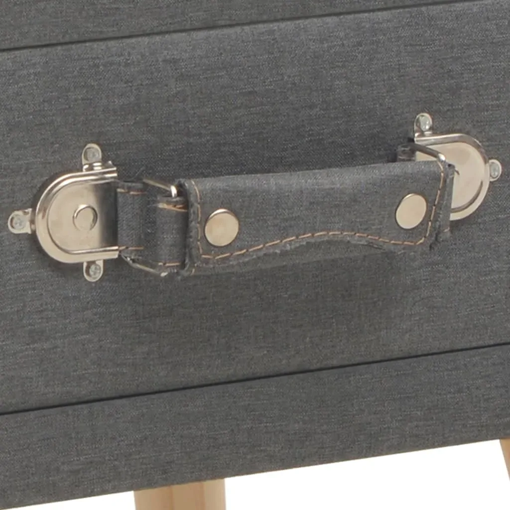Bedside Cabinets 2 pcs Dark Grey 40x35x40 cm Fabric Price