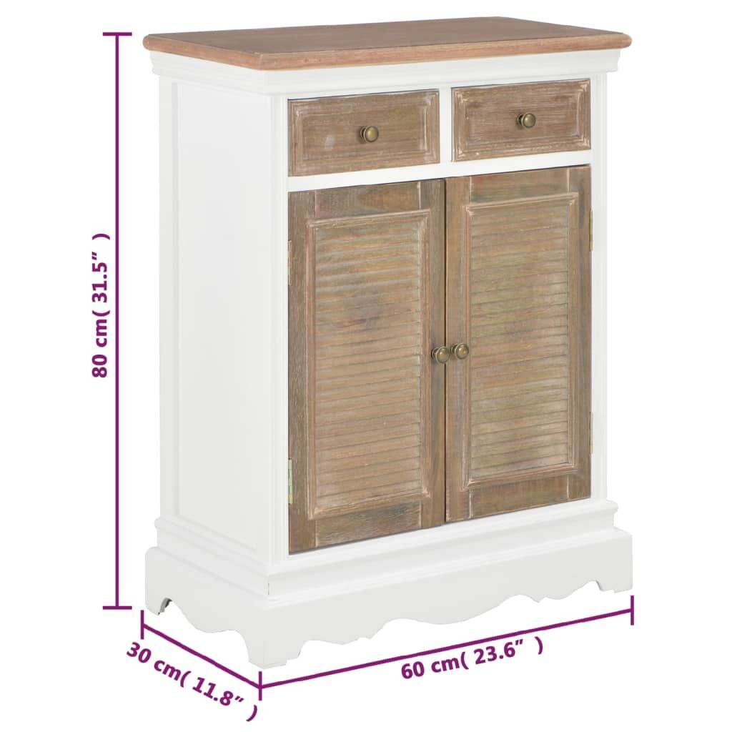 Sideboard White 60x30x80 cm Solid Wood Price