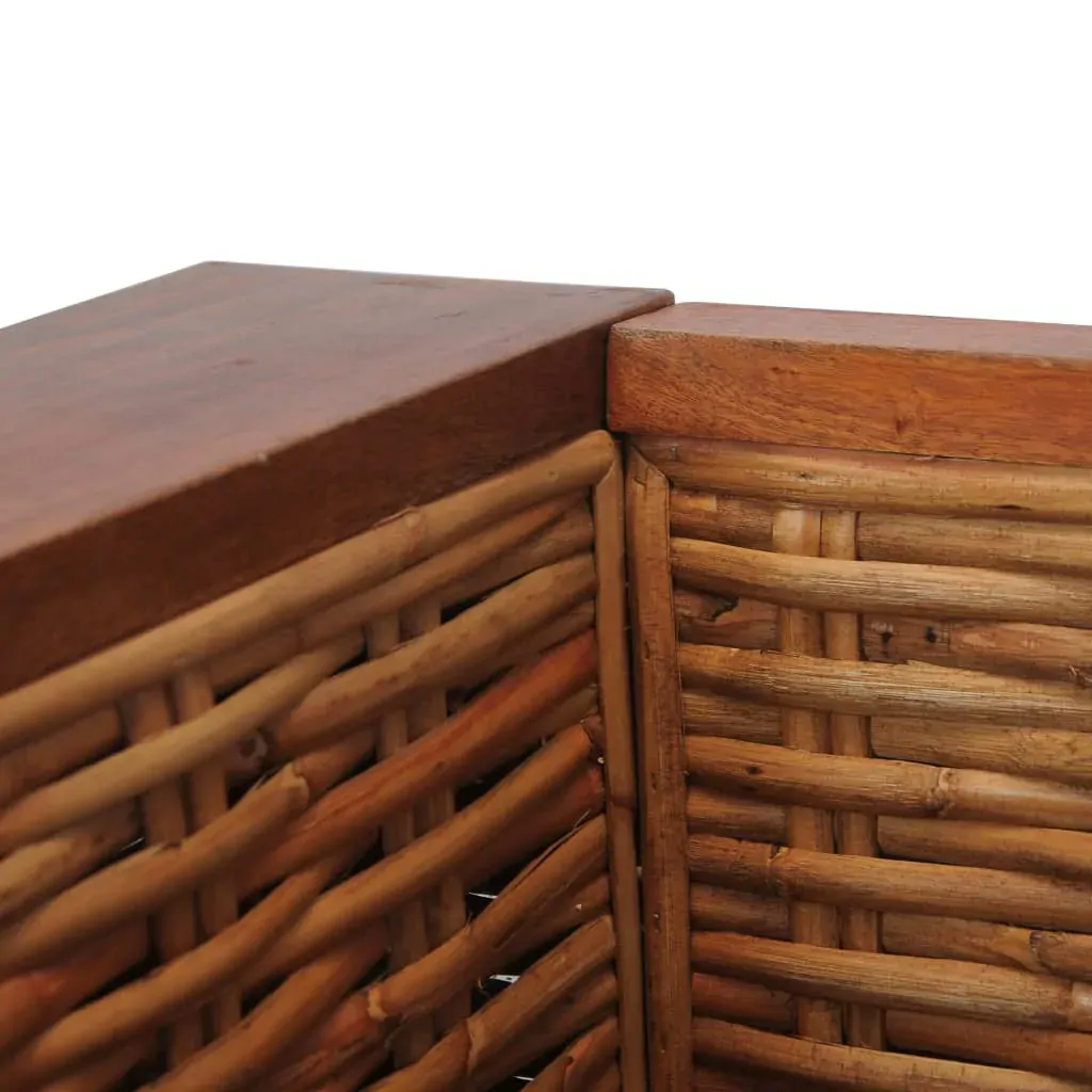 Armchair with Cushions Brown Natural Rattan Price
