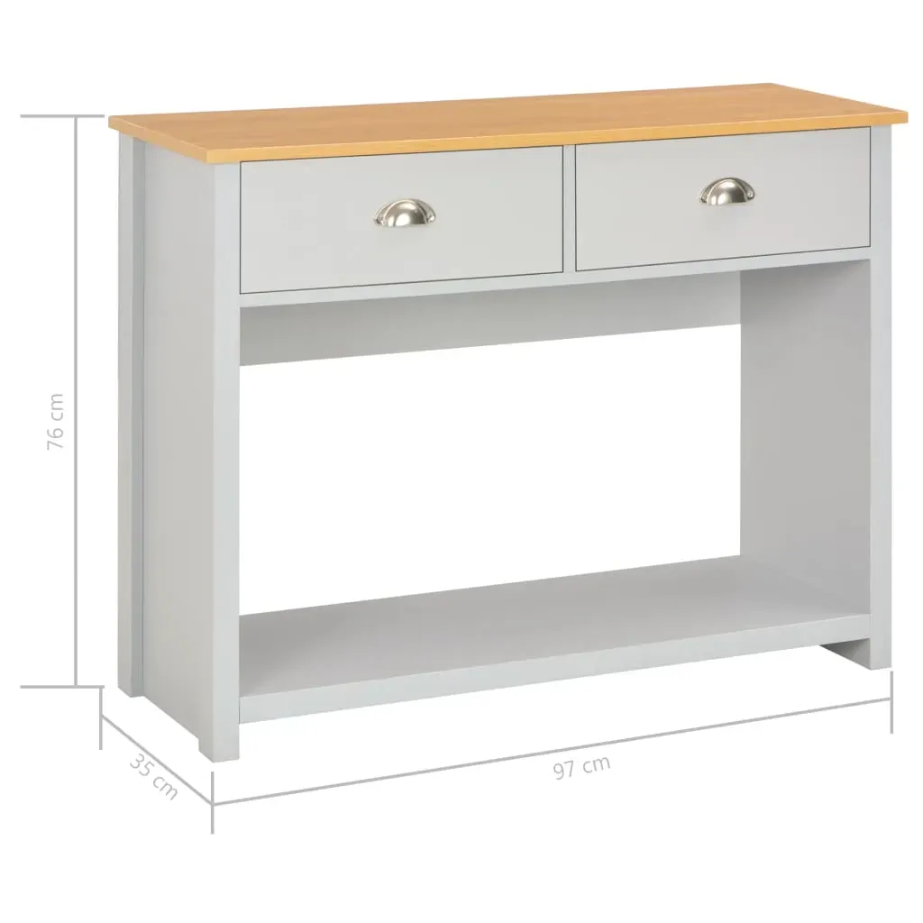 Console Table Grey 97x35x76 cm Price