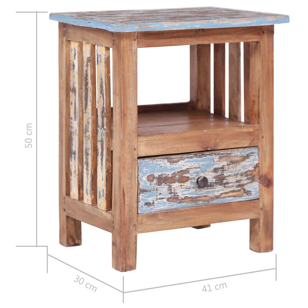 Bedside Cabinet 41x30x50 cm Solid Mahogany Wood Price