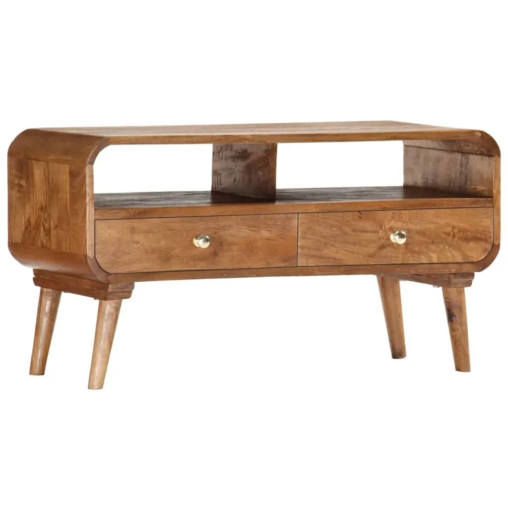 TV Cabinet 90x35x47 cm Solid Mango Wood Price