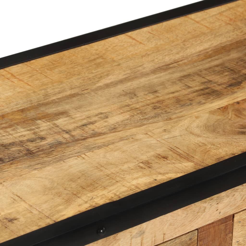Sideboard 80x31x71 cm Solid Rough Mango Wood Price