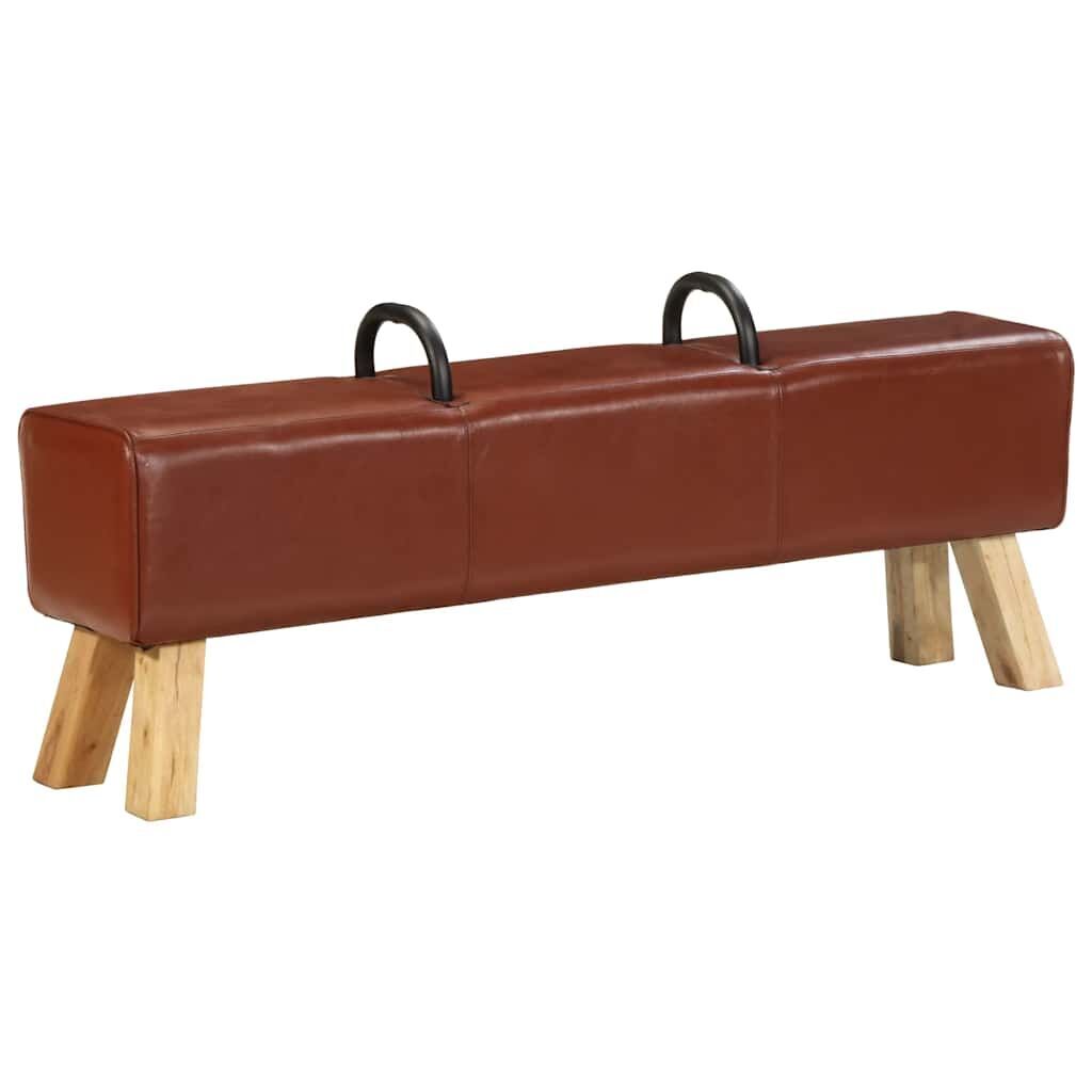 Vintage Turnbock Bench with Handles Real Goat Leather Price