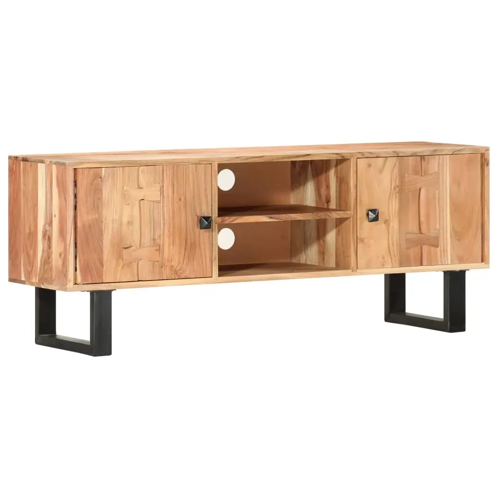 TV Cabinet 118x30x45 cm Solid Acacia Wood Price