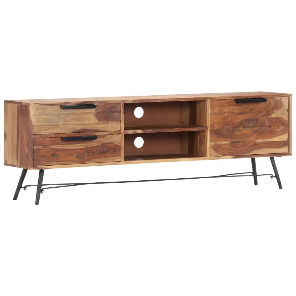 TV Cabinet 140x28x47 cm Solid Acacia Wood Price